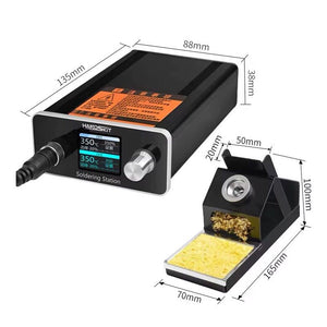 T12-X2 High Power Soldering Station with T12+Tweezers Soldering Irons for Electronics Repairing and Maintenance