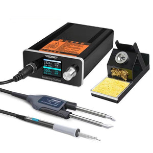 T12-X2 High Power Soldering Station with T12+Tweezers Soldering Irons for Electronics Repairing and Maintenance