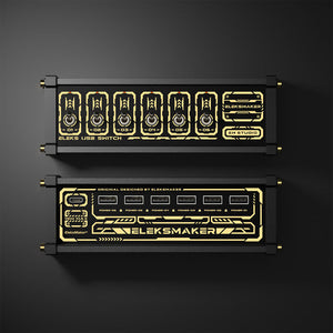 EleksMaker MK1 Retro USB Switch Hub 6-Channel USB Socket with Orange Indicators Only for Power Supply