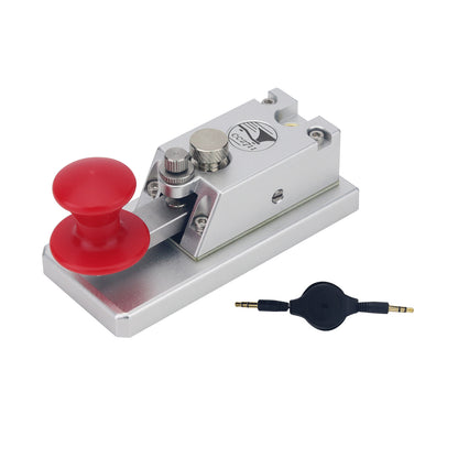 HamGeek CCZ 711 Third Generation CW Key Magnetic Feedback Direct Bond Manual Electric Morse Key Straight Mini CW key