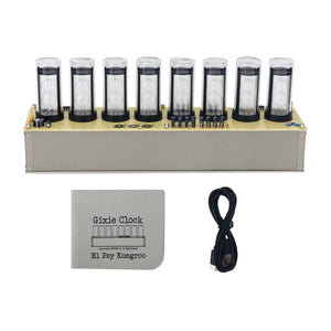 Divergence Meter 2W 5V/1A USB Type-C Multifunctional Nixie Tube Clock Support Intelligent Networking for Steins Gate