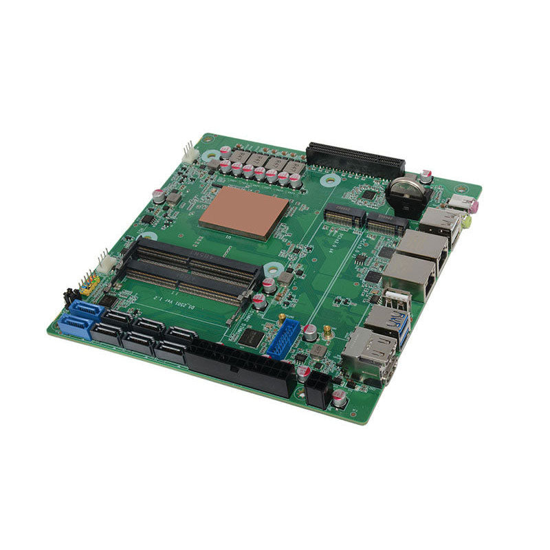 High Performance R7 5825U CPU ITX Motherboard 8xSATA3.0 3xNVMe for Robot Vision/Industrial Control (without Cooling Fan)
