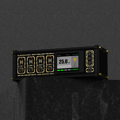 EleksMaker MK7 72W High Power Retro USB Switch Hub 18W Fast Charging with UI Interface Support Voice Control