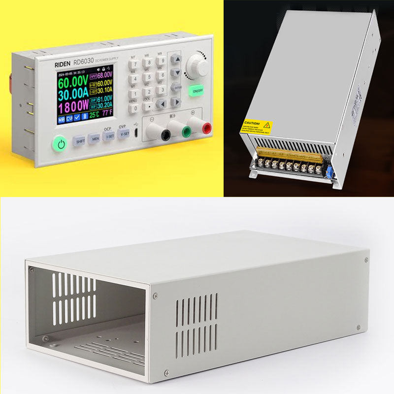 RIDEN RD6030 (USB) High Power Digital DC Regulated Power Supply 30A 1800W 0-70V + S800 Case + 68V/1500W Power Supply