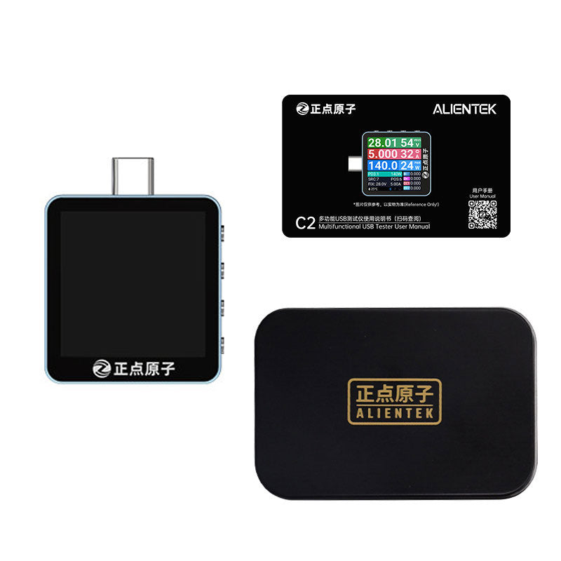 ALIENTEK C2 Std 0-36V Bluetooth Multifunctional USB Tester Digital Ammeter Voltmeter Charging Power Detector Battery Tester