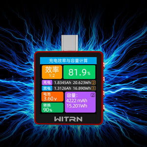 WITRN K2 Red (48V INA237) Multifunctional USB Tester Power Meter Voltmeter Ammeter PD3.1 Fast Charging Detector