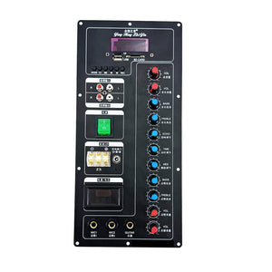 11 Knob Preamplifier Board with Bluetooth 5.2, USB/SD/TF, Mic &amp; Guitar Inputs for Audio Amplifier