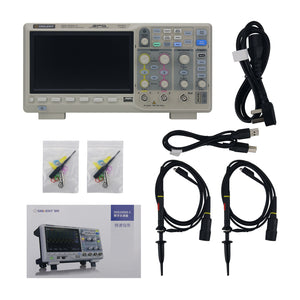 SDS1202X-C 2-Channel 200MHz Bandwidth Super Phosphor Digital Oscilloscope with 7-inch LCD Screen