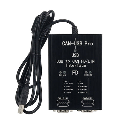 PCAN-USB Pro PCAN FD PRO 2-Channel 12Mbit/s USB to CAN-FD/LIN Adapter Compatible with IPEH-004061 for VN1610