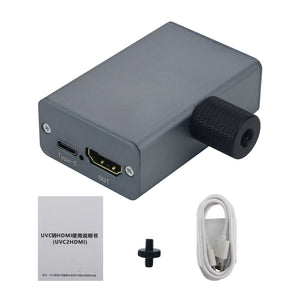 3840x2160P30 USB Camera to HDMI-compatible Converter with 1/4" Screw Support for Action4/Action5/Insta360/Pocket3