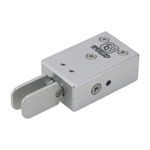 Portable Handheld Aluminum Alloy Automatic CW Key Adjustable Magnetic Double Paddle Morse Code Key