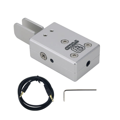 HamGeek Portable Handheld Aluminum Alloy Automatic CW Key Adjustable Magnetic Double Paddle Morse Code Key