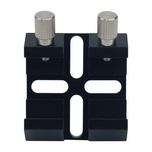TeSeek Black Aluminum Alloy Dovetail Groove Conjoined Cross Finderscope Base Bridge Dovetail Slot for 150SLT/6SE/8SE/C8/C5/C6