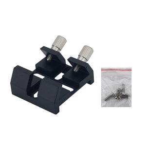 TeSeek Black Aluminum Alloy Dovetail Groove Conjoined Cross Finderscope Base Bridge Dovetail Slot for 150SLT/6SE/8SE/C8/C5/C6