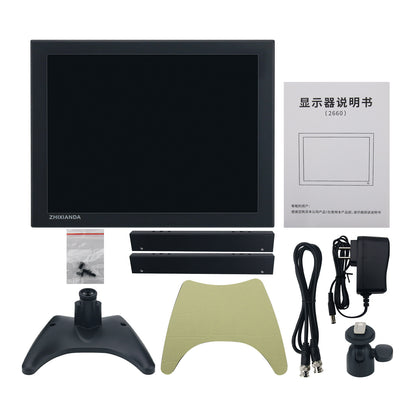 G1009 10-inch Embedded HD Industrial Monitor 1024x768 Hook Mount TFT Display with BNC/VGA/AV/HDMI-compatible Ports