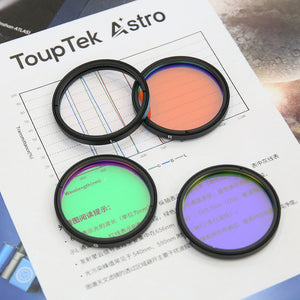 ToupTek Professional 2-inch LRGB Filter Set RGB Three-channel Astronomical Filters for Monochrome Cameras