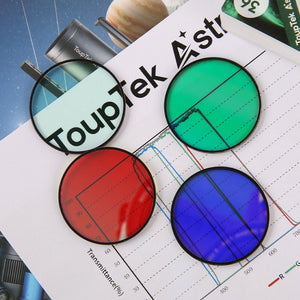 ToupTek Professional 36mm LRGB Filter Set RGB Three-channel Astronomical Filters for Monochrome Cameras