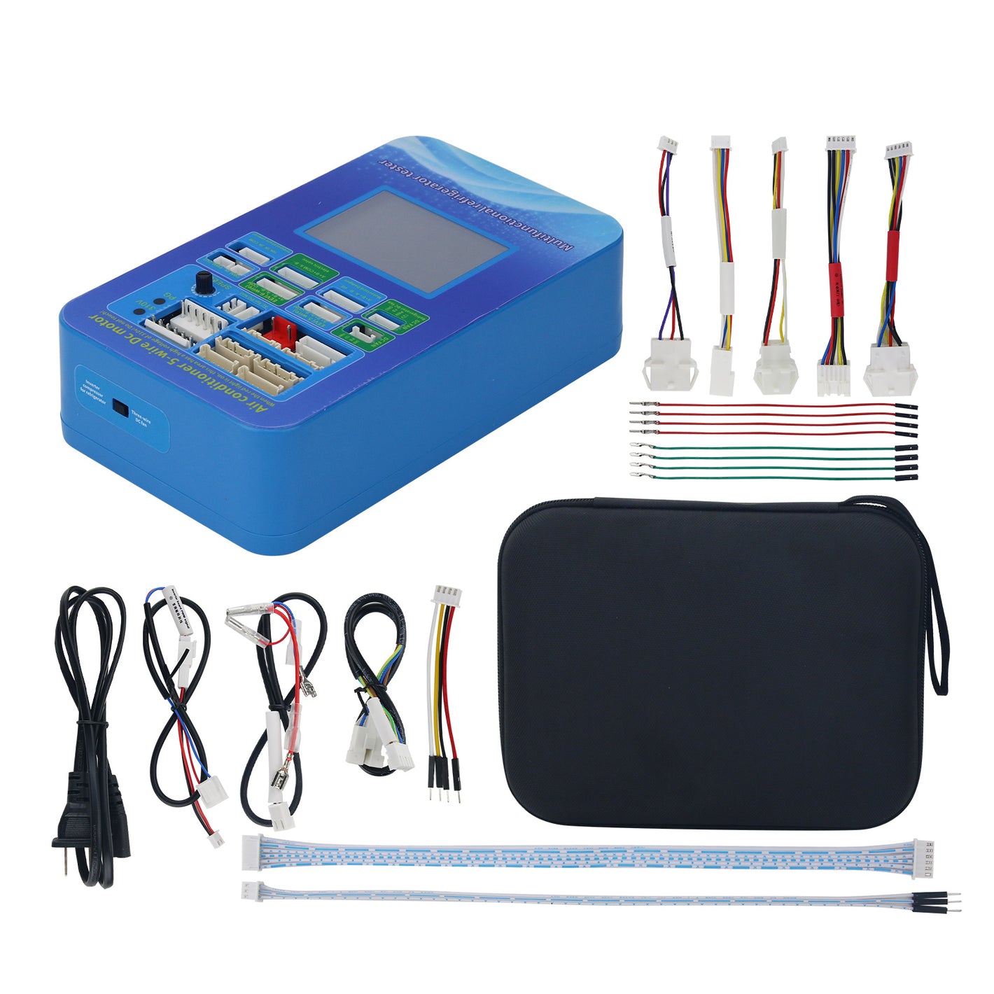 AC110-240V Multifunctional Refrigerator Detector with Touch Screen for Electric Valve/Air Conditioner DC Fan Test