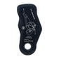 Black KC Multifunctional Rope Pulley 7075 Aluminum Alloy Stainless Steel Lift Retarder 36KN Descend Device for 10-12mm Ropes