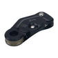Black KC Multifunctional Rope Pulley 7075 Aluminum Alloy Stainless Steel Lift Retarder 36KN Descend Device for 10-12mm Ropes