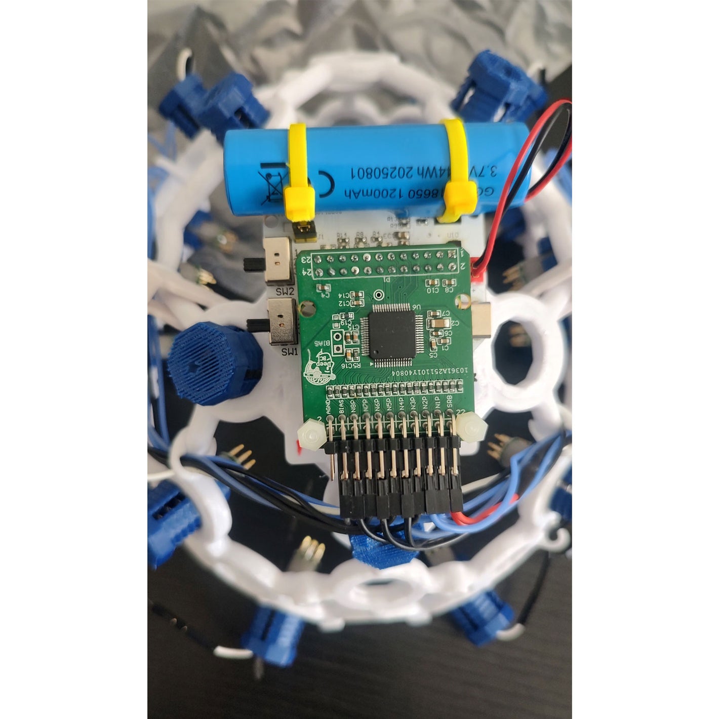 Customized 3D-Printed 16-Channel EEG Caps for OpenBCI++ Brain Computer Interface EEG Acquisition