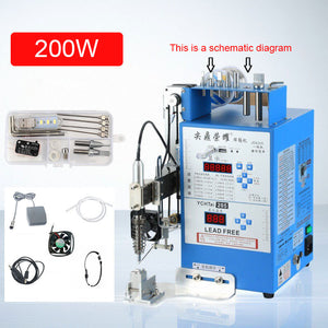 JD6205 200W Multifunctional Automatic Soldering Machine with Pedal Switch for 2-10mm Welding Heads