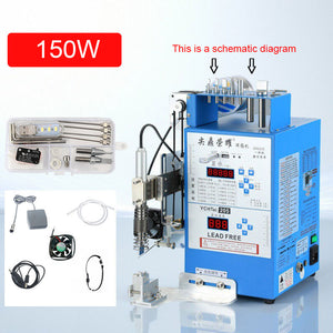JD6205 150W Multifunctional Automatic Soldering Machine with Pedal Switch for 2-22mm Welding Heads
