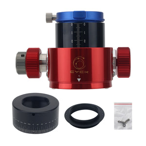 New CYCK Universal Aperture Version 2-inch SCT Telescope Focuser Dual-speed Toothed Focuser with M54-48 Adapter