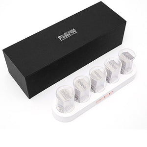 White Desktop RGB Pseudo Glow Tube Clock 9 Display Modes DIY Creative Nixie Clock 2W Built-in Full Color LED