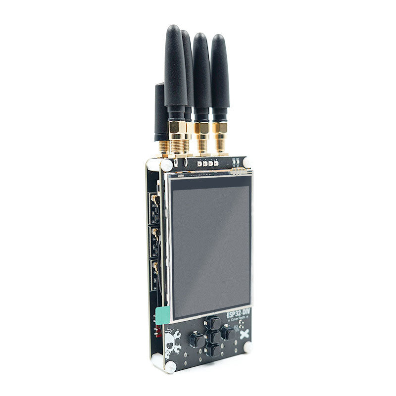 ESP32-DIV V2.0 WiFi+Bluetooth NRF24 RF Chip ESP32 Development Board Handheld Wireless Analysis and Testing Tool (Short Antenna)