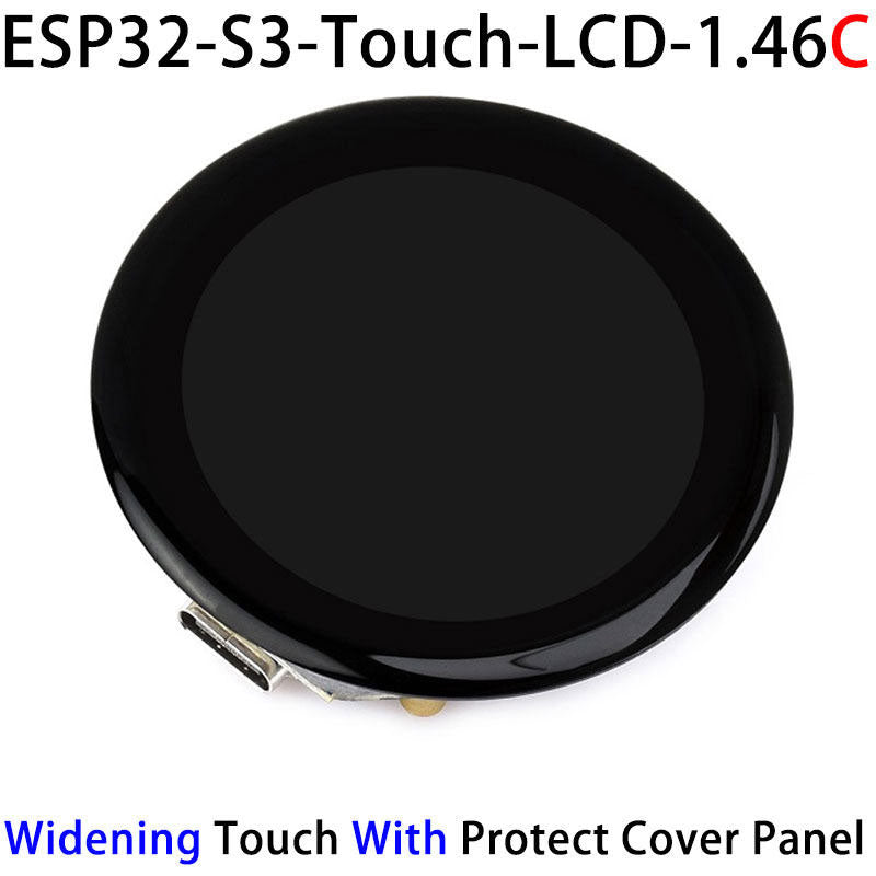 ESP32-S3-Touch-LCD-1.46 Touch LCD Microcontroller Development Board (Widening Protection Cover Panel) Support for Qwen/DeepSeek