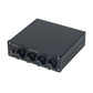 XZD-A1 Audio Signal Distributor Audio Distributor 1 Input 4 Output (Black Panel) with 12V/1.8A Power Adapter