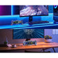 Grey Times Gate Cyberpunk Digital Clock RGB LED Display Gaming Room Smart Clock Support APP Control