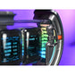 Grey Times Gate Cyberpunk Digital Clock RGB LED Display Gaming Room Smart Clock Support APP Control