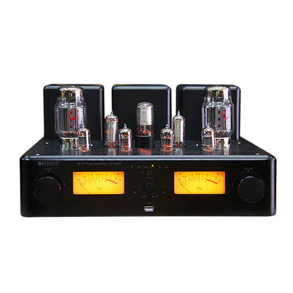 AV1138 2xKT88 HiFi Pure Electronic Tube Amplifier Lossless Bluetooth USB Flash Drive Vacuum Tube Amplifier