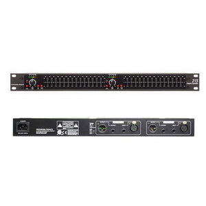 215 Professional Dual Channel 15-Band Equalizer Stage Performance/KTV AC100V-240V Audio Equalizer
