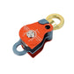 Hanging Ring Type Universal Double Pulley 37KN Descender Rock Climbing Fall prevention Device XF494-2023