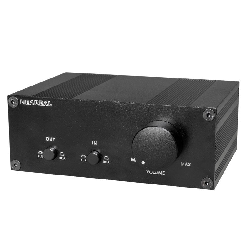 Heareal QX2 Passive Audio Switch 2-IN 2-OUT Fully Balanced XLR RCA Dual Channel Lossless Converter