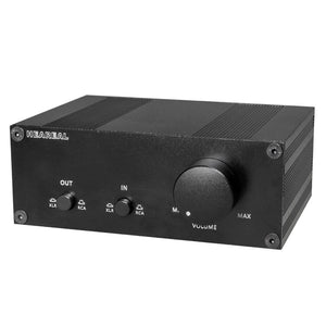 Heareal QX2 Passive Audio Switch 2-IN 2-OUT Fully Balanced XLR RCA Dual Channel Lossless Converter