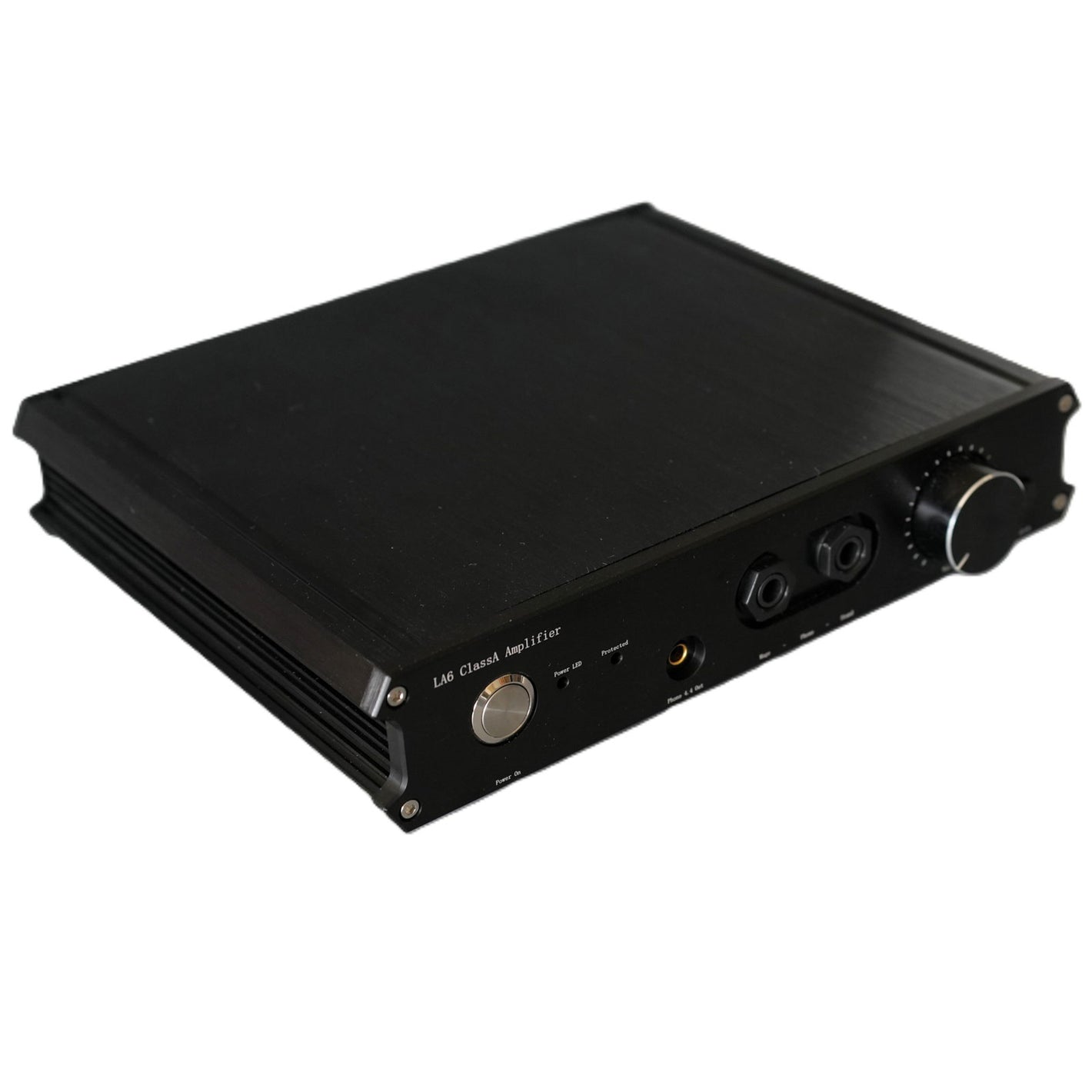 LA6 Pure Class A Headphone Amplifier Low Distortion Audio Amplifier Support Analog Input (Black Panel)