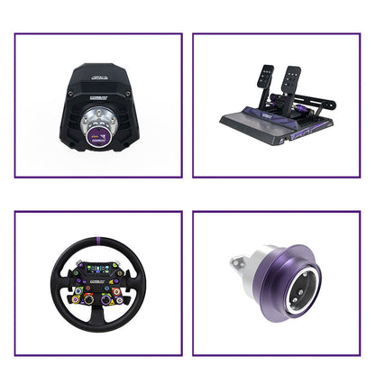 CONSPIT Ares Apex 8Nm Wheel Base + 310 Apex Steering Wheel + CDR Quick Release + CPP Apex Dual-Pedal Set