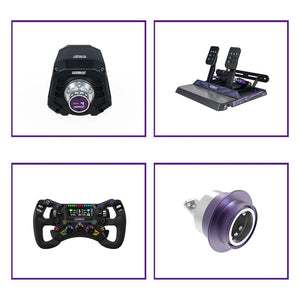 CONSPIT Ares Apex 8Nm Wheel Base + 300 GT Steering Wheel + CDR Quick Release + CPP Apex Dual-Pedal Set