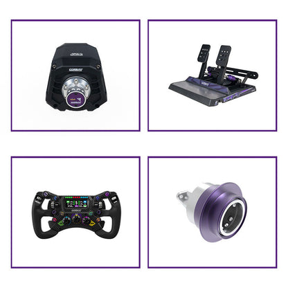 CONSPIT Ares Apex 8Nm Wheel Base + 300 GT Steering Wheel + CDR Quick Release + CPP Apex Dual-Pedal Set
