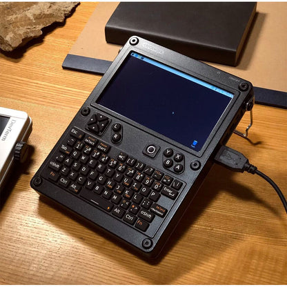 WiFi+4G Version Uconsole Clockwork Development Board with 74-Key QWERTY Backlit Keyboard (without CM4 Core Board)