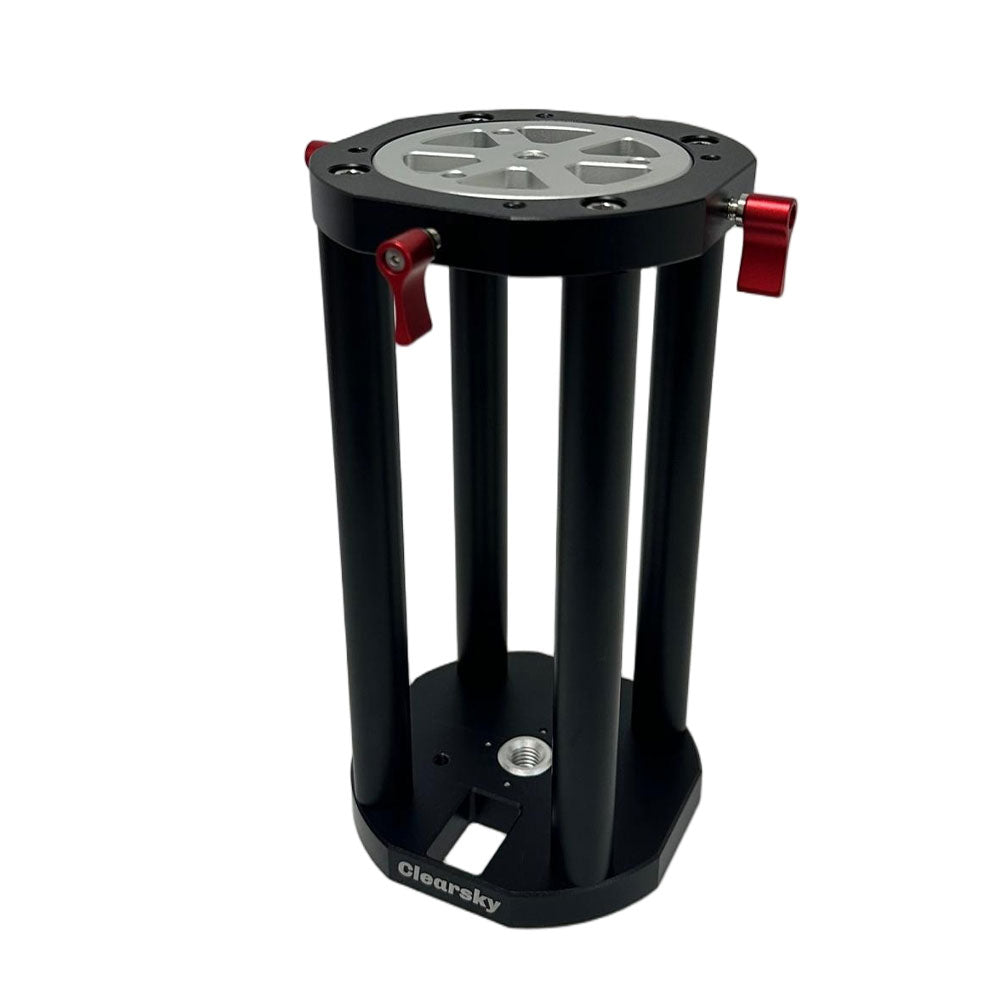 TeSeek 4 Set Screw Locking Height Increasing Joint with 124mm Diameter Connection Plate for Equatorial Mount