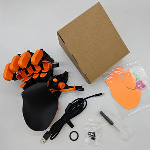 GameClaw Orange Ergonomic One-handed Keyboard 3D-Printed Customized Thumbstick Keyboard with 29 Programmable Buttons