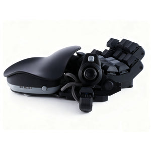 Grey Left-handed Gaming Keyboard Ergonomic One-handed Mechanical Keyboard WASD Joystick for Valorant