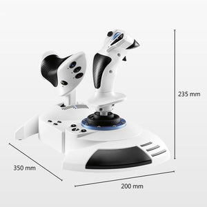 Original T.Flight Hotas One Microsoft Flight Simulator Edition (White) for Thrustmaster PC Xbox One Series X|S