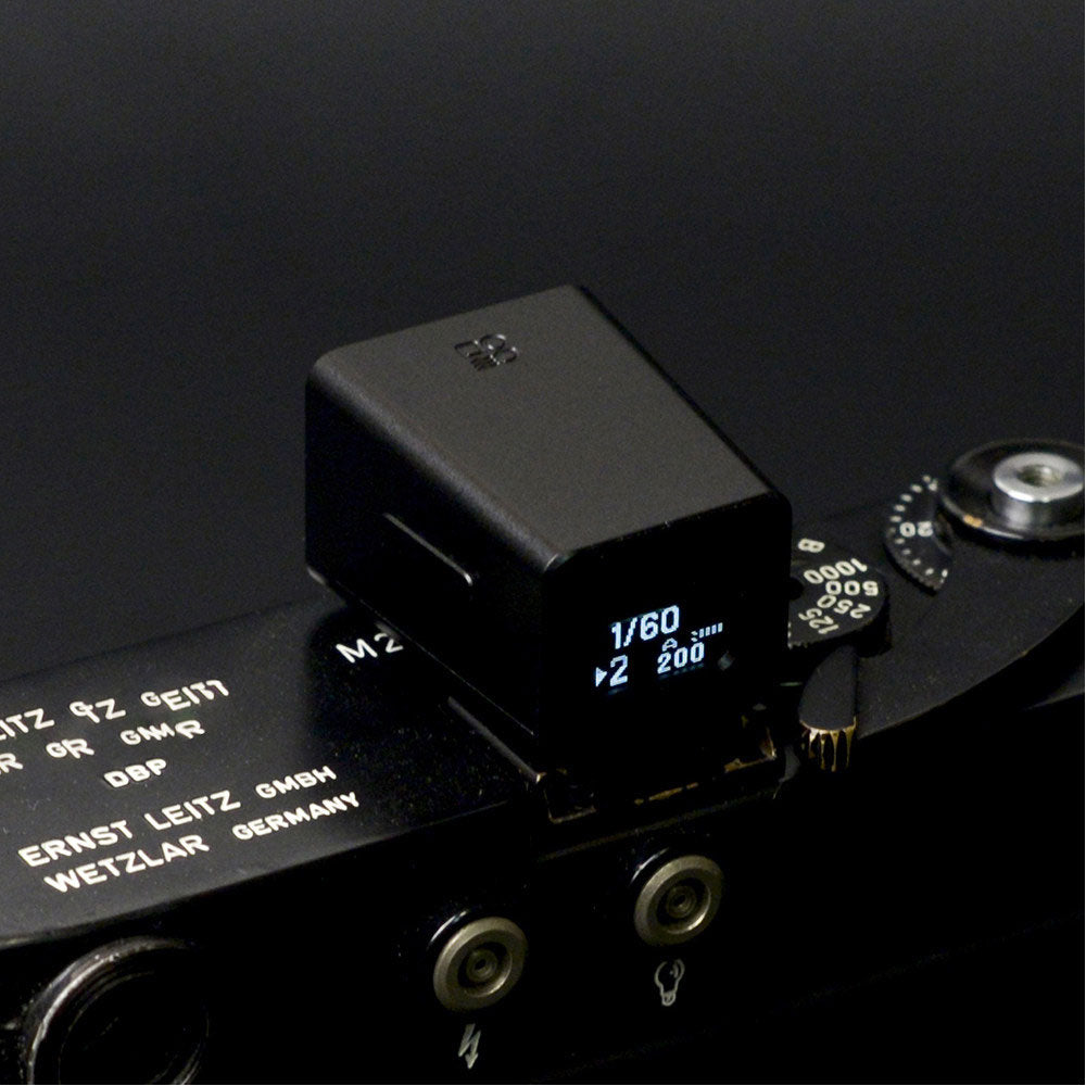 Black DOOMO Finger Meter Aluminum Alloy Camera Light Meter Reflective Metering with Back Screen