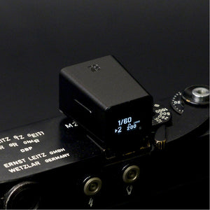 Black DOOMO Finger Meter Aluminum Alloy Camera Light Meter Reflective Metering with Back Screen